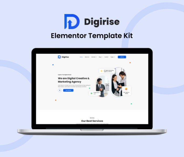 Digirise  - Marketing Agency Ready to Use Elementor Template Kit - Features Image 1