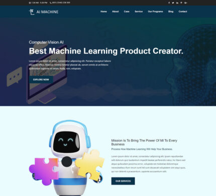 AI Artificial Robotics Html Templates - Features Image 1