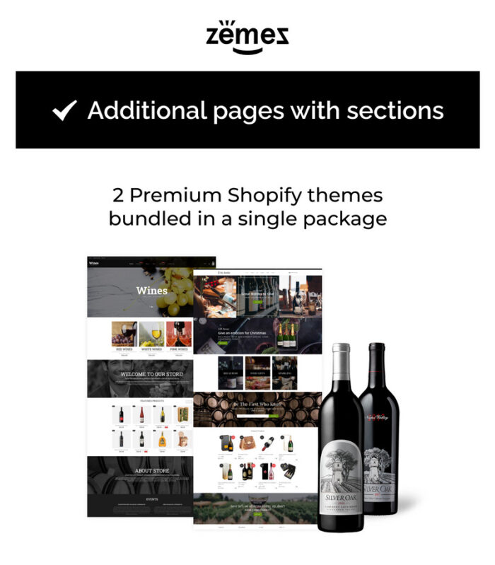 Wine and Beverages Themes Bundle Shopify Theme - Features Image 1