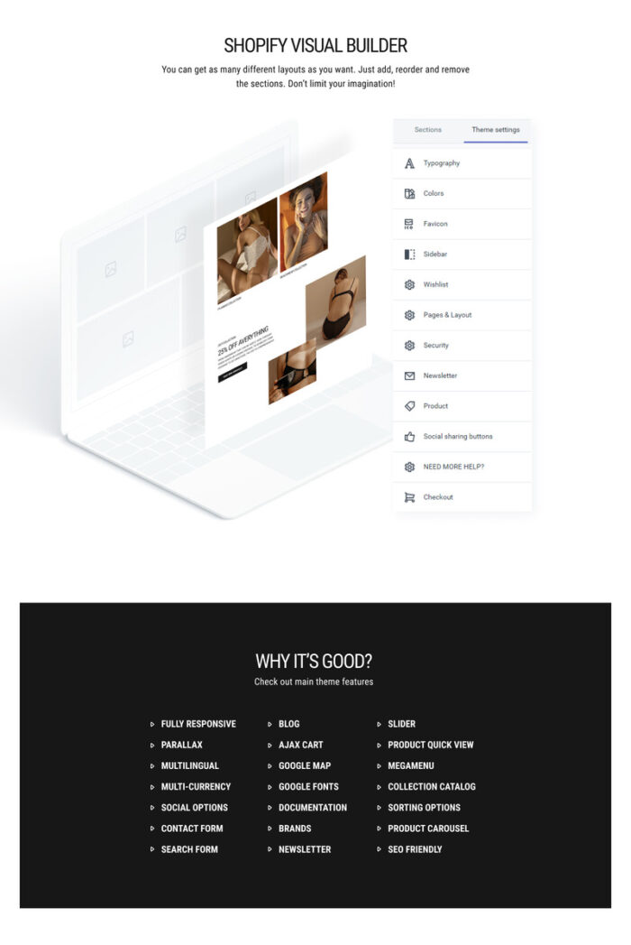 Clean Multifly Lingerie Store Shopify Theme - Features Image 2