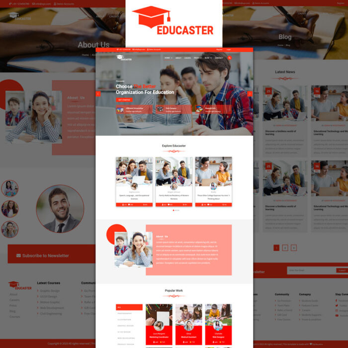 Educaster - Education HTML5 Template - Features Image 1