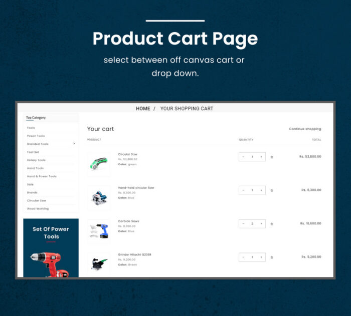 Toolza - Mega Parts Shopify 2.0 Premium Responsive Theme - Features Image 12