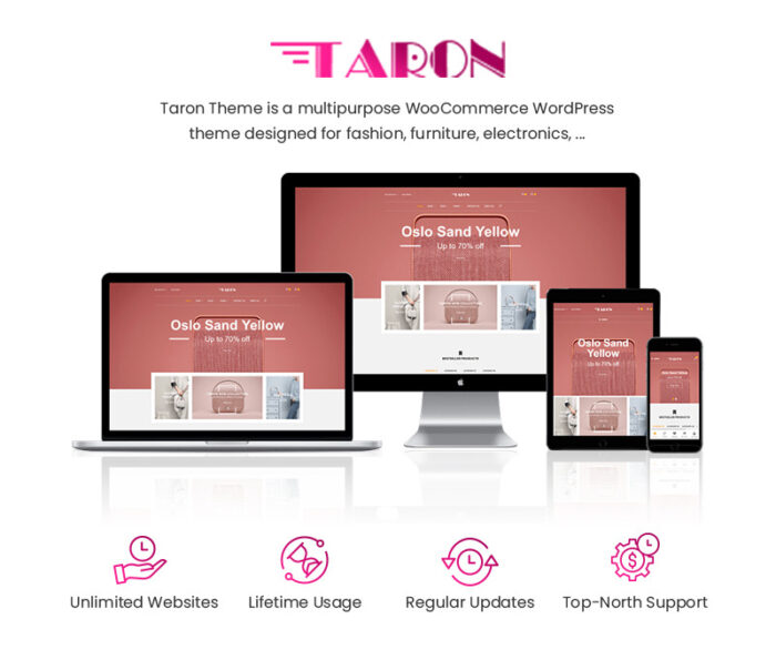 Taron - Multipurpose WooCommerce WordPress Theme - Features Image 1