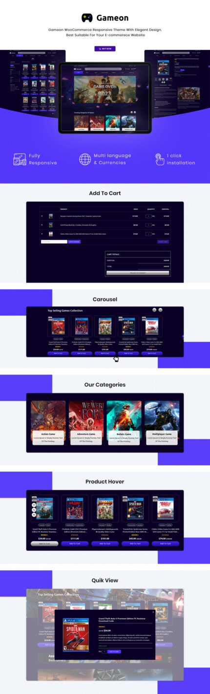 GameOn - Game Accessories Elementor WooCommerce Theme - Features Image 1