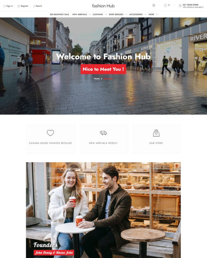 Fashion hub is an e-commerce website template - Features Image 4