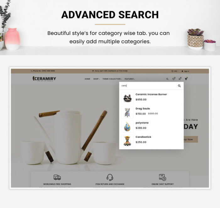 Ceramiry - Ceramic Interior Home Décor Shopify 2.0 Responsive Template - Features Image 7