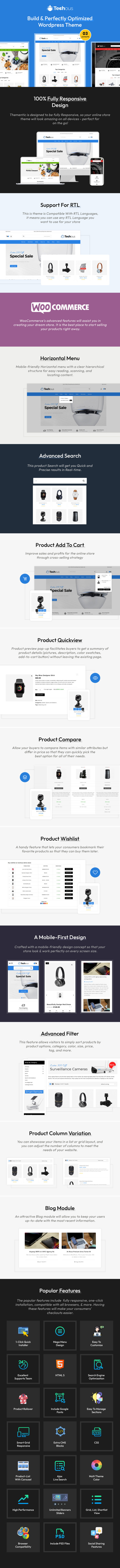 Techous Megashop - Responsive WooCommerce Theme - Features Image 1