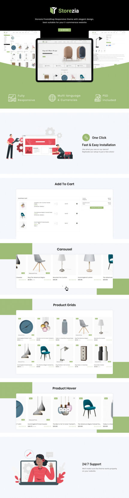 Storezia PrestaShop Theme - Features Image 1