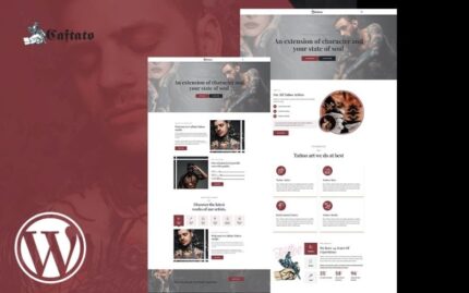 Caftato Tatoo Artist WordPress Theme