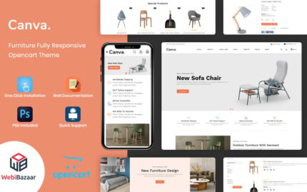 Canva - Modern Furniture OpenCart Template