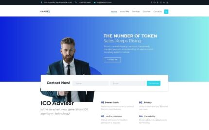 Capitex - ICO Marketing WordPress Elementor Theme