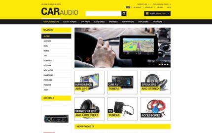 Car Audio  Video Magento Theme