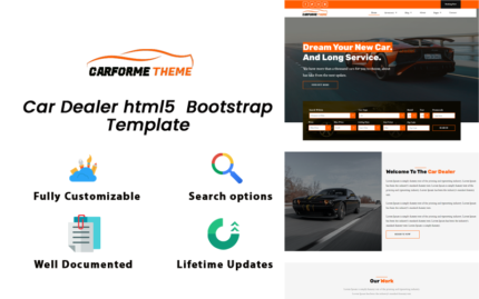 Car For Me Car Dealer HTML5  Bootstrap Website Template