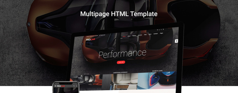 ProCar - Car Parts Multipage HTML Website Template - Features Image 1