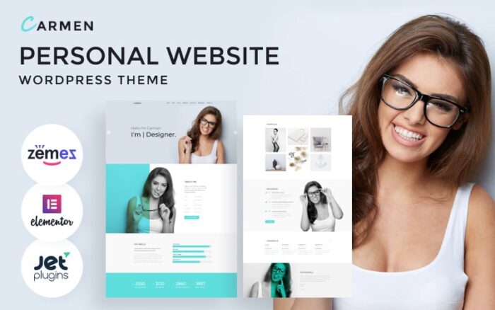 Carmen - Personal Website WordPress Theme