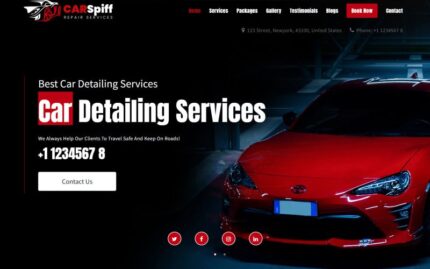 CarRepair - Car Detailing & Services Landing Page Template