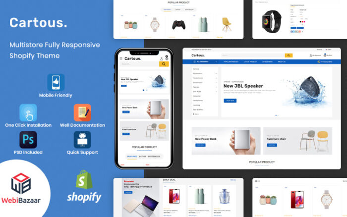 Cartous - Minimal Modern Multipurpose Shopify Theme