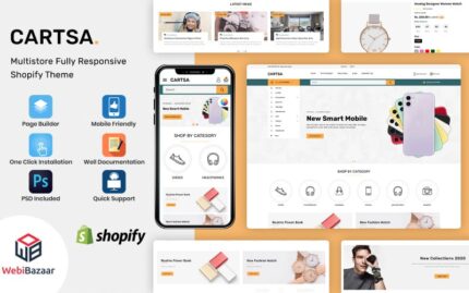 Cartsa - Minimal & Modern MultiStore Shopify Theme