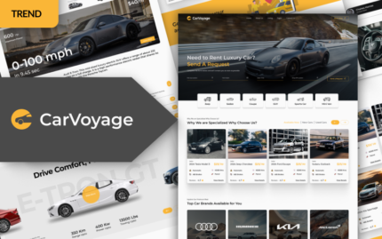 Carvoyage - Car Rental and Booking HTML Template