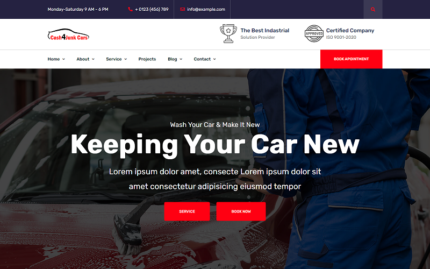 Cash4Junk  – Car Wash HTML Template