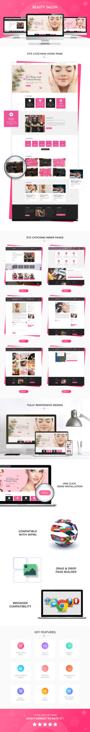 Beauty Salon Multipurpose WordPress Theme With AI Content Generator - Features Image 1