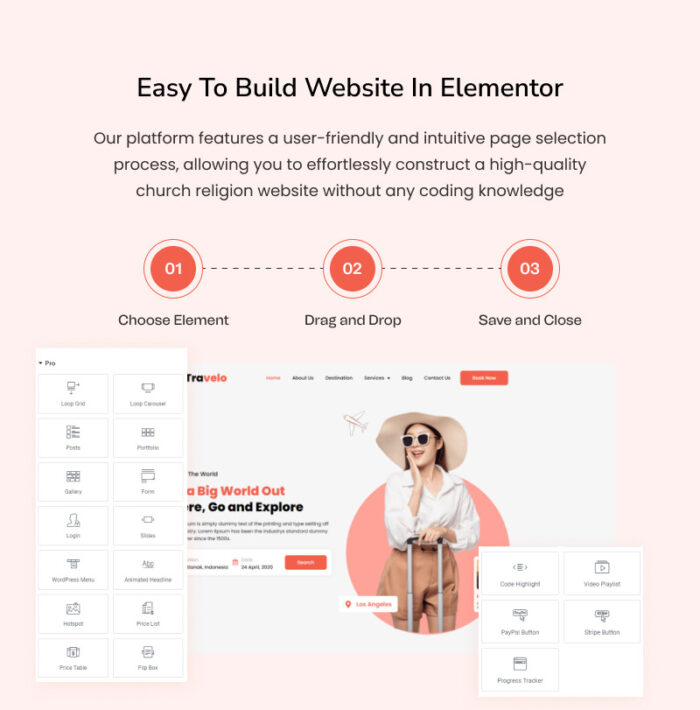 Travelo - Tour and Travels Elementor Kit Template - Features Image 3