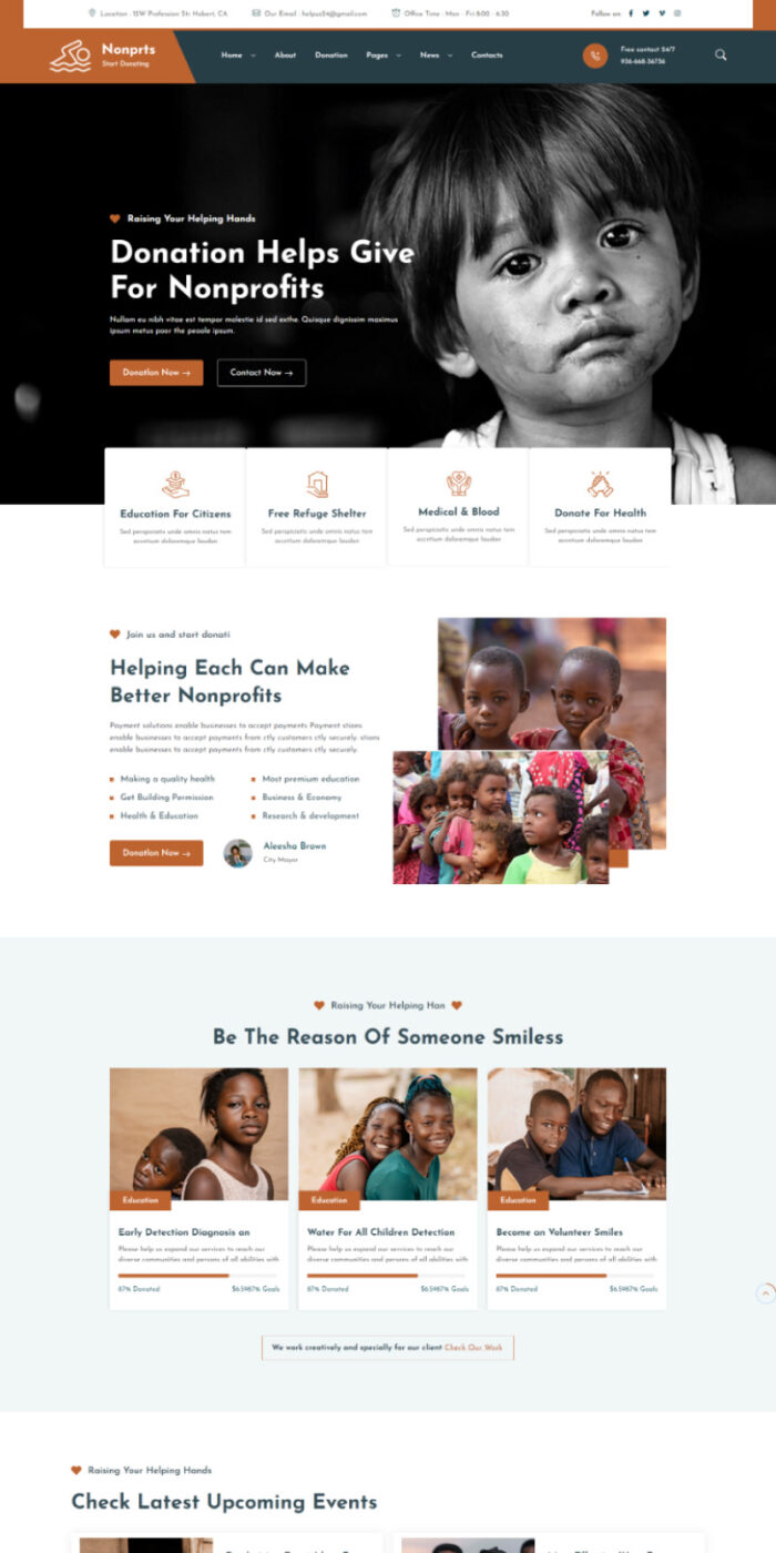 Nonprts-Nonprofit Charity HTML5 Template - Features Image 1