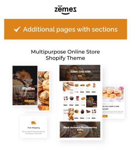 Bakery Responsive Online Store Shopify Theme - Features Image 1