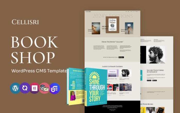 Cellieri - Book Author Multipurpose WordPress Elementor Theme