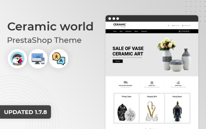 Ceramic world - Responsive Prestashop Theme