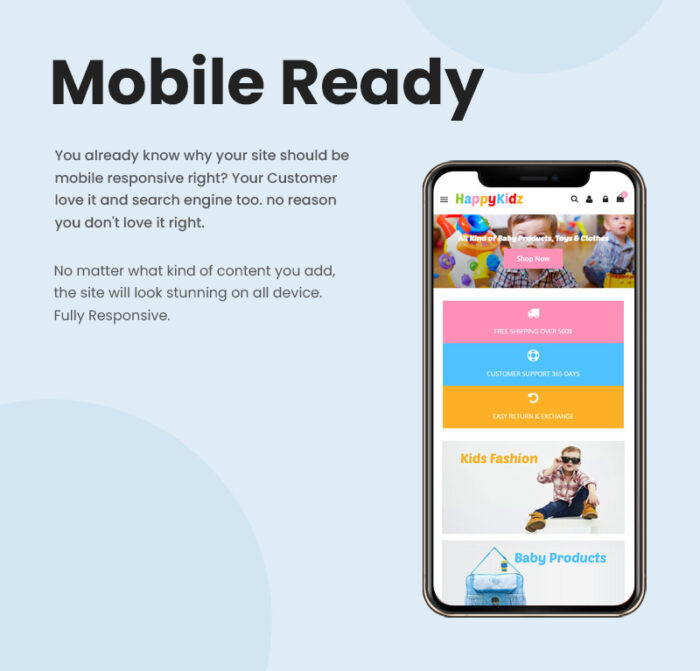 HappyKidz - Kids Fashion and Toys Responsive Prestashop Theme - Features Image 1