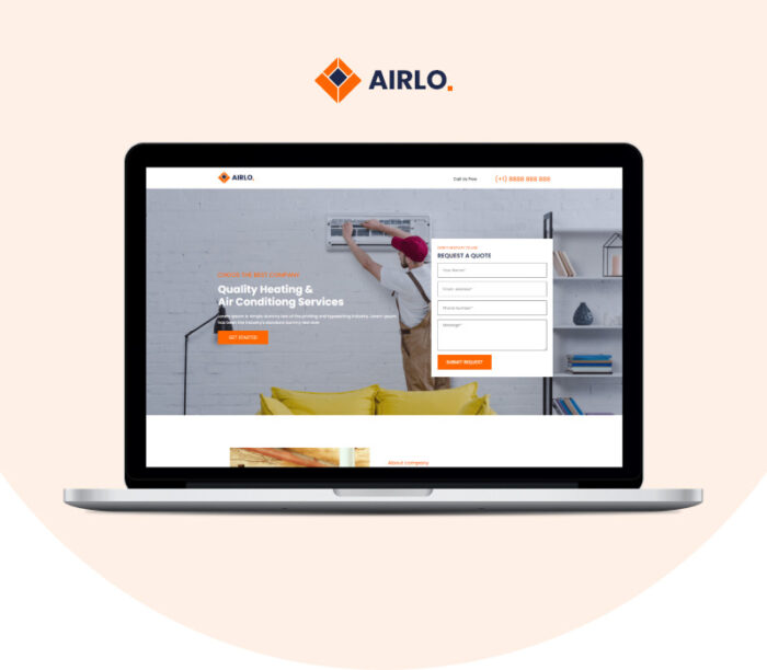 Airlo - Ac Services Ready to Use Elementor One-page Template - Features Image 1