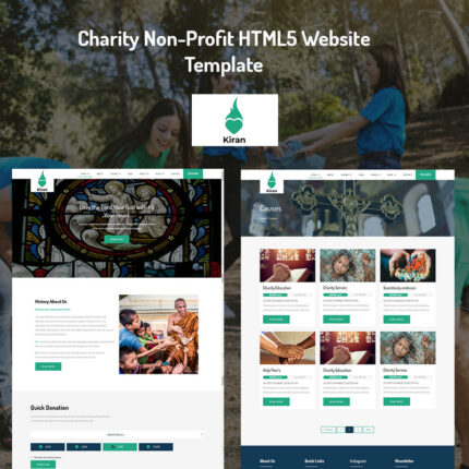 Charity Non-Profit HTML5 Website Template - Features Image 1