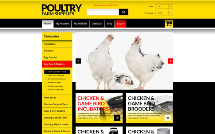 Chicken Farming Magento Theme