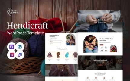 Chickkraft - Crafts And Woolen Shop Multipurpose WordPress Elementor Theme