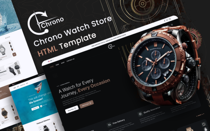 Chrono - Watch Store eCommerece HTML Template