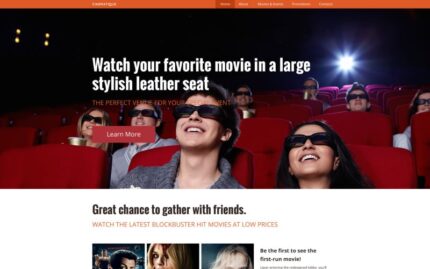 Cinematique Website Template