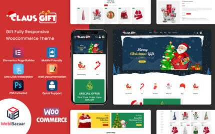 Clausgift - Christmas Gift Responsive WooCommerce Theme