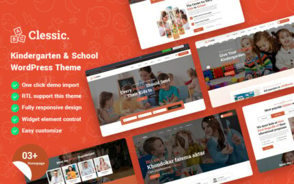 Clessic - Children Kindergarten WordPress Theme