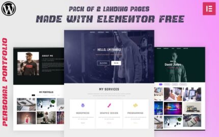 Clexpack - Personal Portfolio 2 Landing Pages Elementor Kit