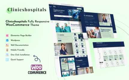 Clinics Hospitals - Medical & Hospitals Full Responsive Elementor Theme