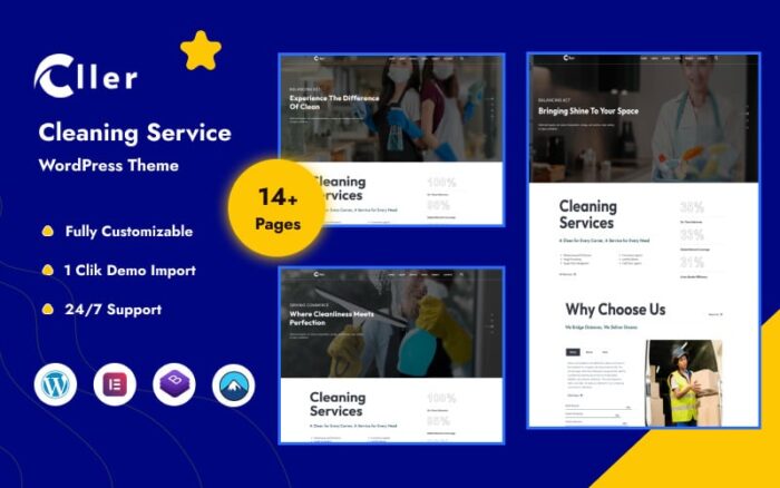 Cller - Cleaning Service Wordpress Theme