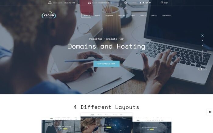 Cloud - Domain and Hosting Multipage Website Template