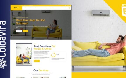 Coldavira  Air Conditioning & Heating Landing Page Template