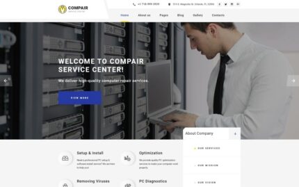 Compair - Computers Clean Joomla Template