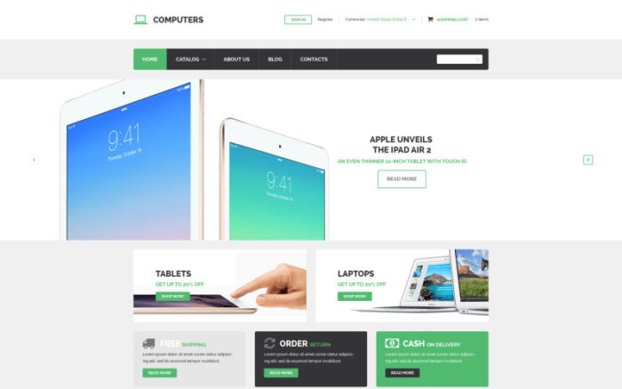 Computer Technology VirtueMart Template