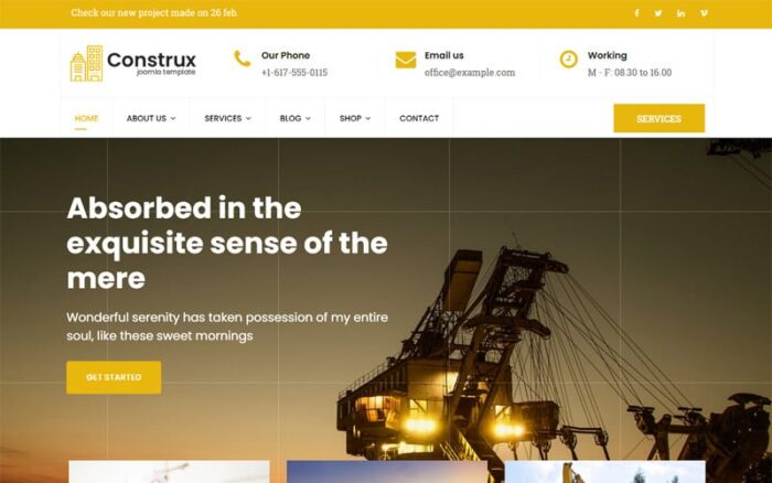 Construx - Construction & Building Business Joomla 5 Template