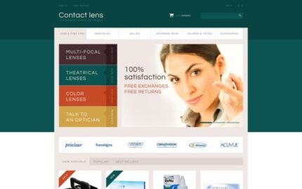 Contact Lens Store PrestaShop Theme