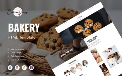 Cooki Drem - Bakery And Receipts HTML Template