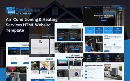 CoolBreeze - Air Conditioning & Heating Services HTML5 Template